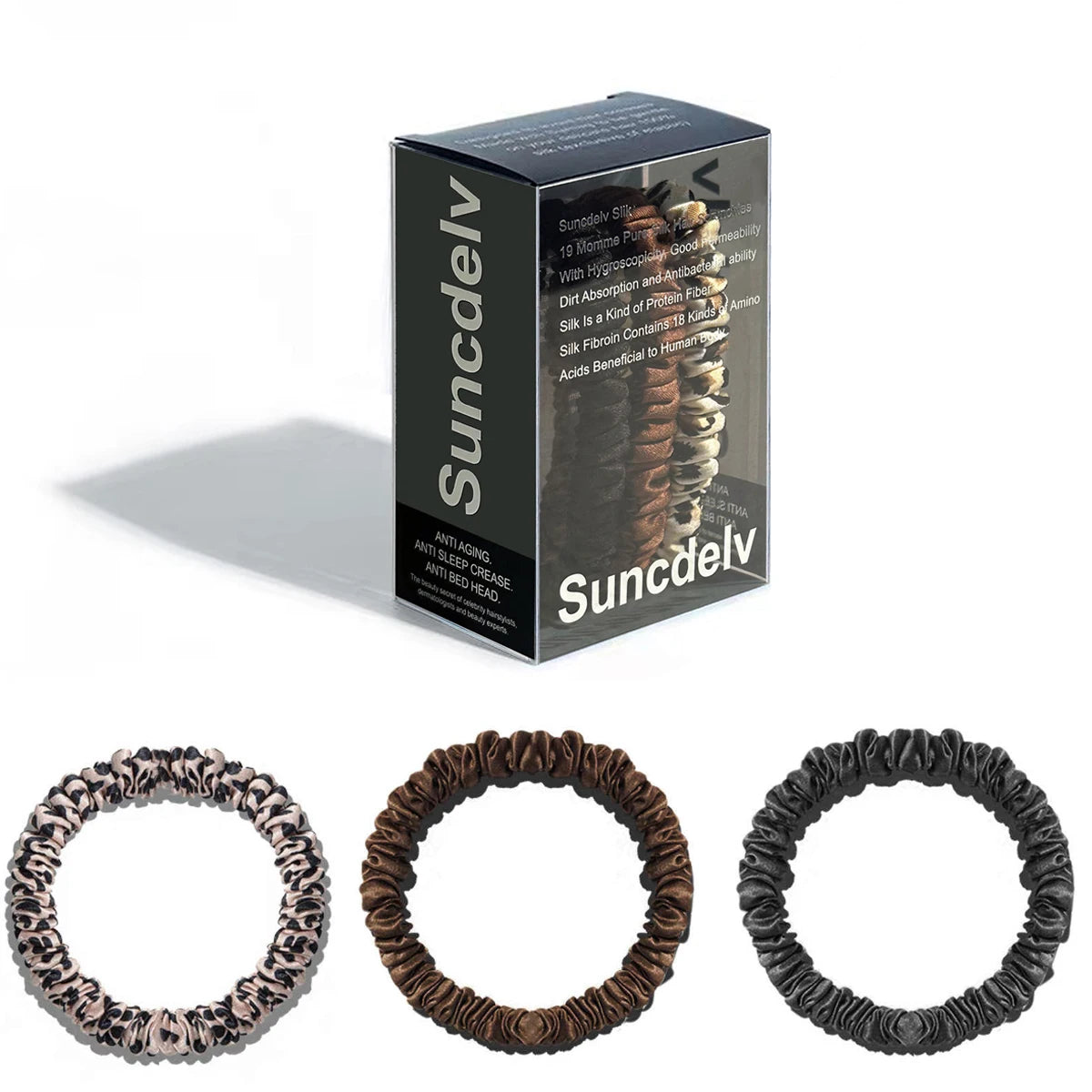 Set Scrunchies de Seda™ | Coleteros de Seda Premium Antifrizz para Mujer