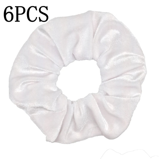 Pack de 6 Scrunchies de Terciopelo – Estampado Leopardo y Colores Neón