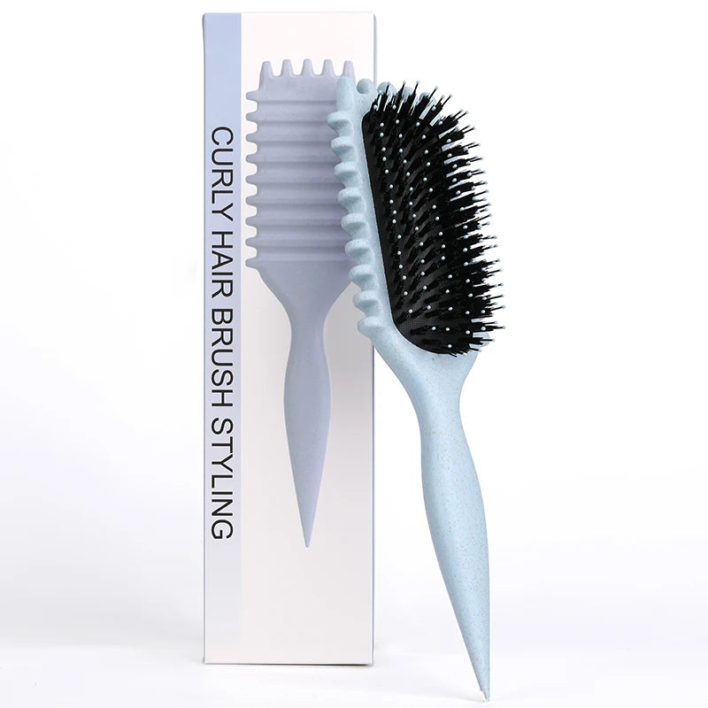 Cepillo Profesional para Cabello Rizado | Brush de Definición y Moldeado | Reduce Tirones para Hombres y Mujeres
