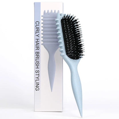Cepillo Profesional para Cabello Rizado | Brush de Definición y Moldeado | Reduce Tirones para Hombres y Mujeres