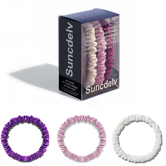 Set Scrunchies de Seda™ | Coleteros de Seda Premium Antifrizz para Mujer