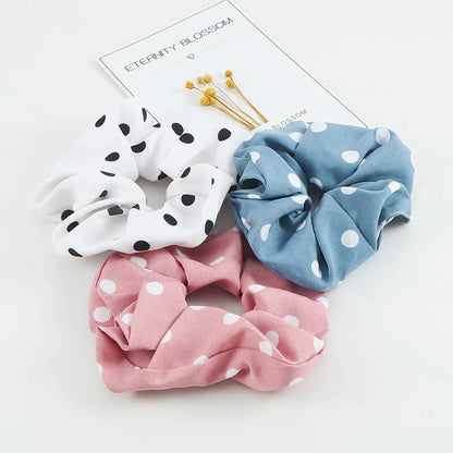 Set de 3 Scrunchies Estampados – Estilo Coreano para Peinados Elegantes