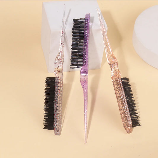 Conjunto de 3 pentes modeladores – Três fileiras para cachos, volume e coques.