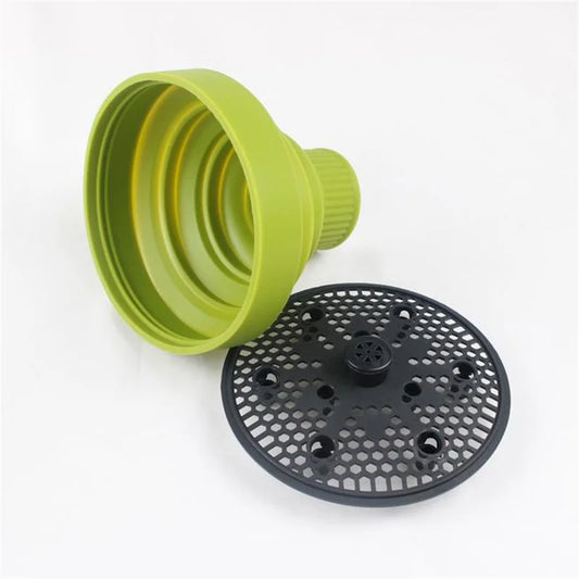 Difusor de cachos dobrável de silicone™ | Leve, compacto e perfeito para viagens