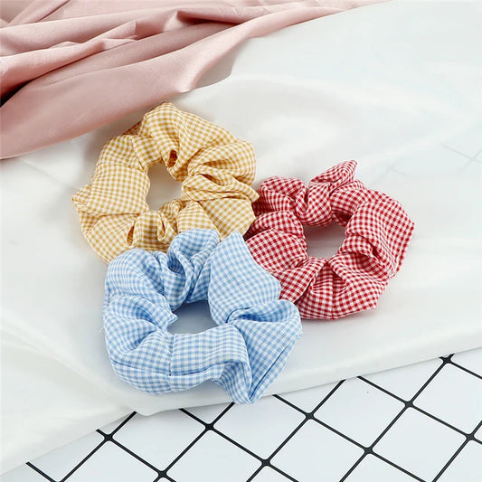 Set de 3 Scrunchies Estampados – Estilo Coreano para Peinados Elegantes