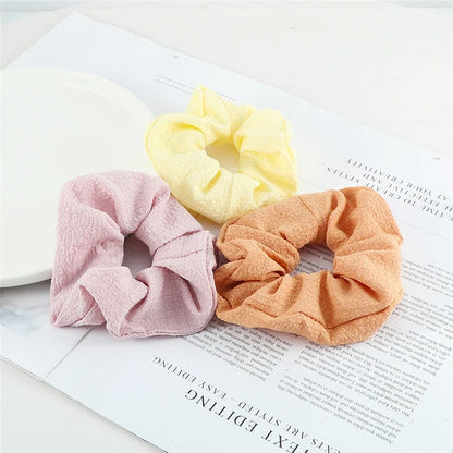 Set de 3 Scrunchies Estampados – Estilo Coreano para Peinados Elegantes