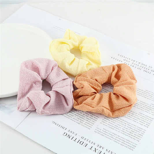 Set de 3 Scrunchies Estampados – Estilo Coreano para Peinados Elegantes