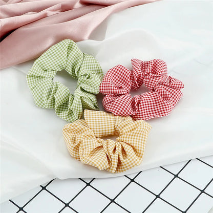 Set de 3 Scrunchies Estampados – Estilo Coreano para Peinados Elegantes