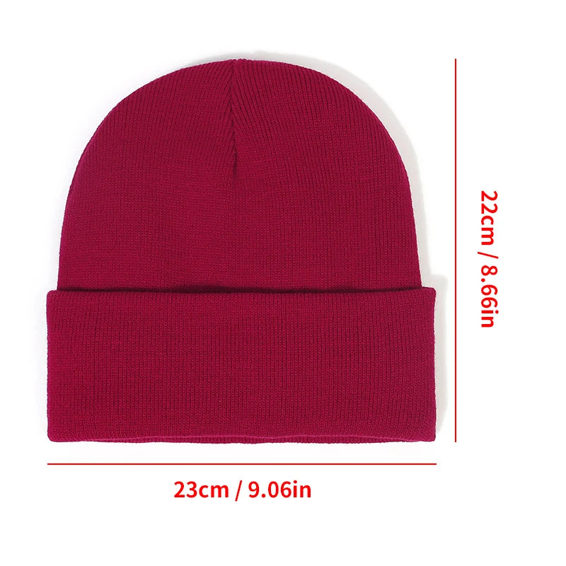 Gorro de inverno feminino com forro de cetim | Gorro de tricô grosso e macio | Antifrizz, quente e confortável