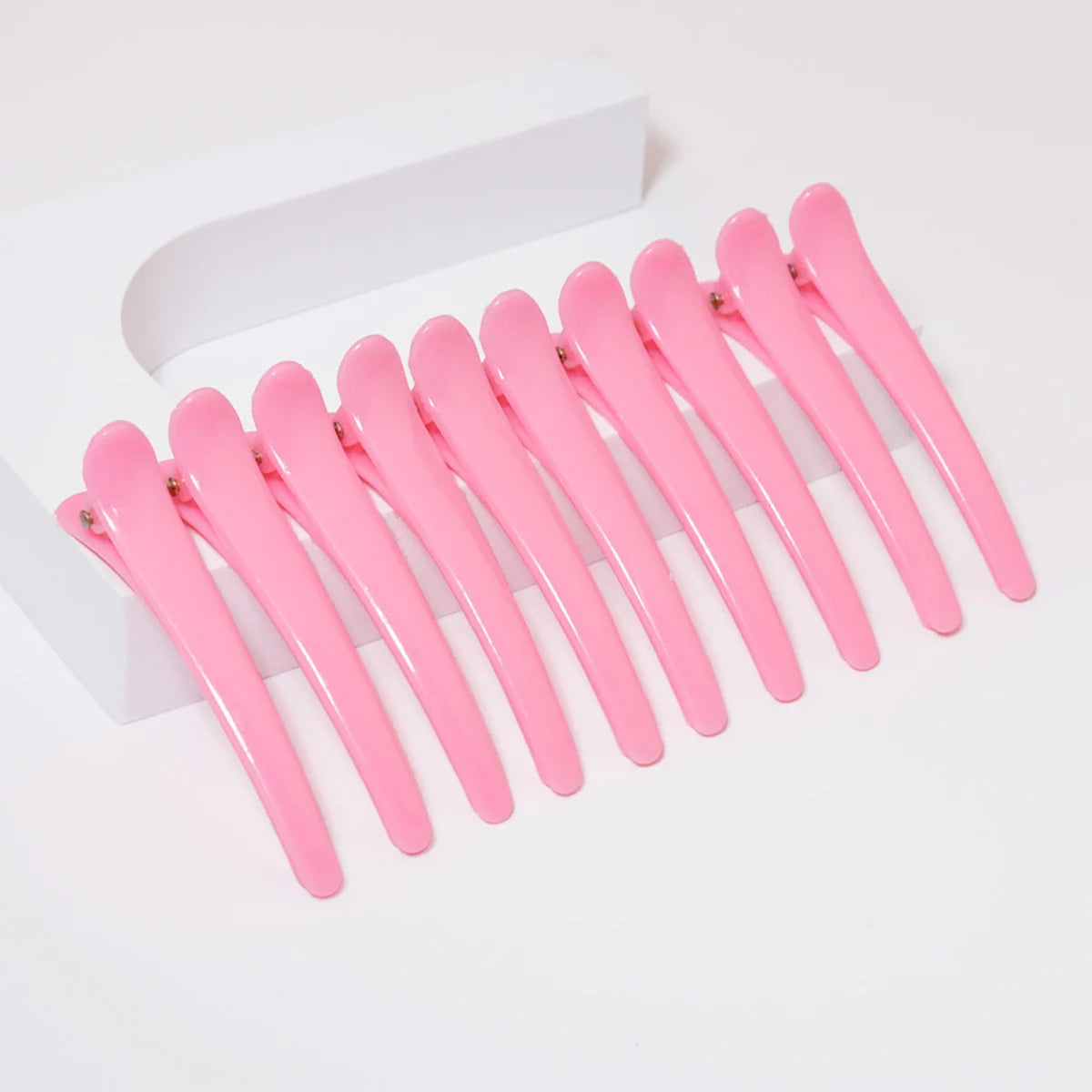 Pack de 10 Clips de Plástico Tipo Dientes de Pato | Pinzas Antideslizantes para Peinar y Sujetar Cabello Grueso