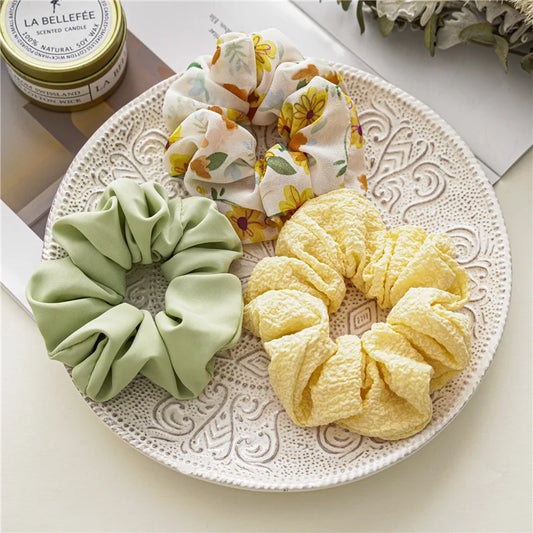 Scrunchies de Gasa Suave – Cintas Elásticas Hechas a Mano | Moda Primavera