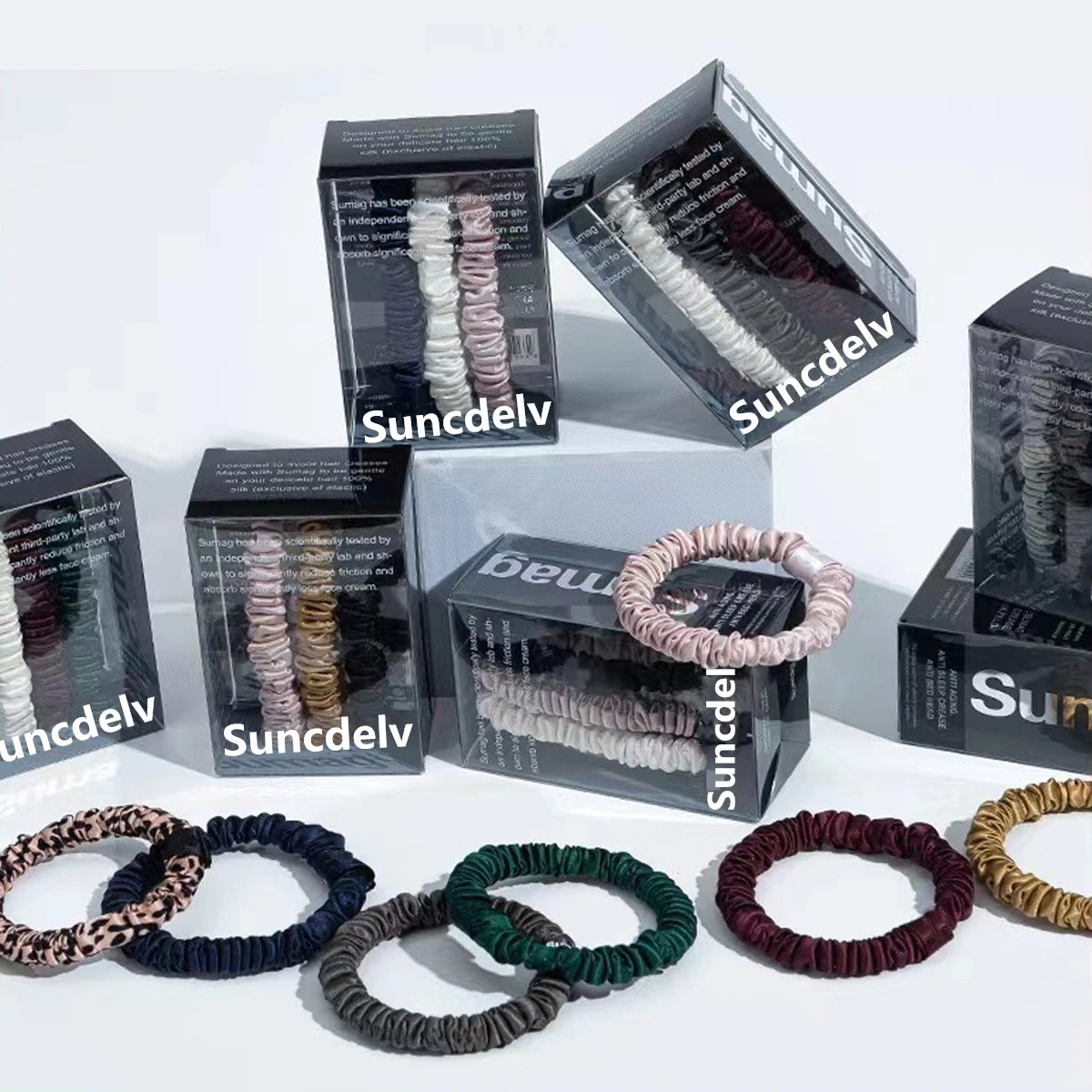 Set Scrunchies de Seda™ | Coleteros de Seda Premium Antifrizz para Mujer