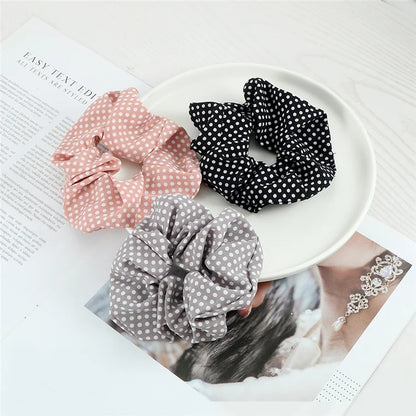 Set de 3 Scrunchies Estampados – Estilo Coreano para Peinados Elegantes