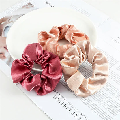 Set de 3 Scrunchies Estampados – Estilo Coreano para Peinados Elegantes