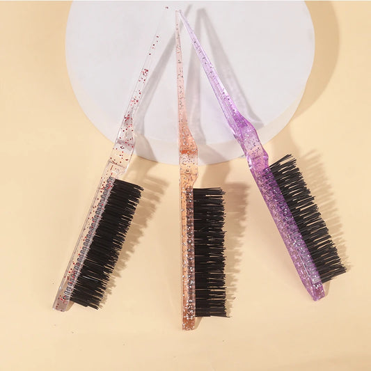 Conjunto de 3 pentes modeladores – Três fileiras para cachos, volume e coques.