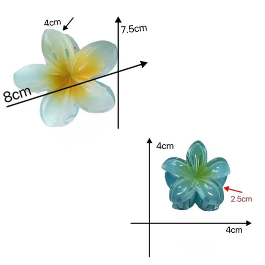 Pack de 3 Pinzas Florales en Degradé – Accesorios para Peinados y Cola de Caballo