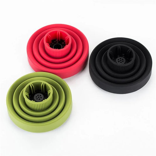 Difusor de cachos dobrável de silicone™ | Leve, compacto e perfeito para viagens