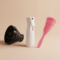 PACK DEFINICION DE RIZOS - CEPILLO FLEXIBLE, ATOMIZADOR Y DIFUSOR