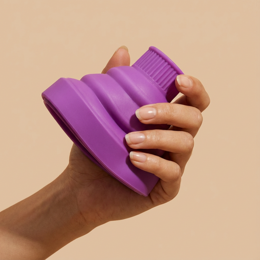 Difusor de cachos dobrável de silicone™ | Leve, compacto e perfeito para viagens