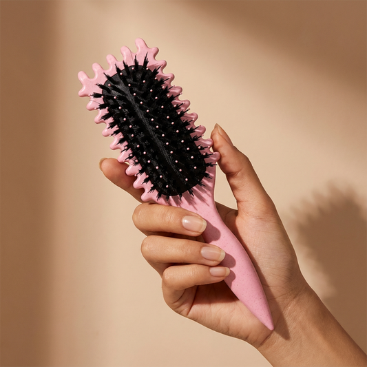 Escova profissional para cabelos cacheados | Escova definidora e modeladora | Reduz a tração para homens e mulheres