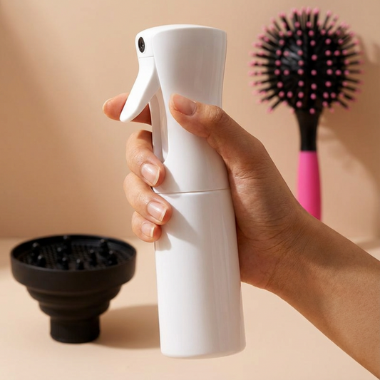 KIT DE DEFINIÇÃO DE CACHOS - ESCOVA 360, FRASCO SPRAY E DIFUSOR