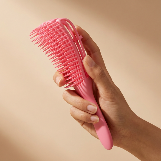 Escova Flex – Anti-embaraço para cabelos cacheados, grossos e tipo 4C | Use em cabelos molhados ou secos