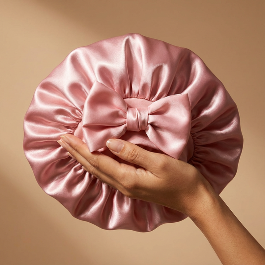 Touca de dormir ajustável em cetim