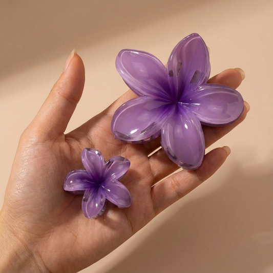 Pack de 3 Pinzas Florales en Degradé – Accesorios para Peinados y Cola de Caballo